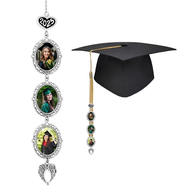 Custom Memorial Graduation Cap Tassel Charm Personalized Graduate Photo Charm Tassel, Custom Graduation Cap Tassel Charm for 2025 Graduation Ceremony Gifts