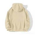 thumbnail image 4 of yunLCZ Women Blouses Womens Hoodies Oversized Sweatshirts Pullover Fleece Sweaters Long Sleeve Winter Fall Outfits Fashion Y2k Clothes Polyester Khaki M, 4 of 5