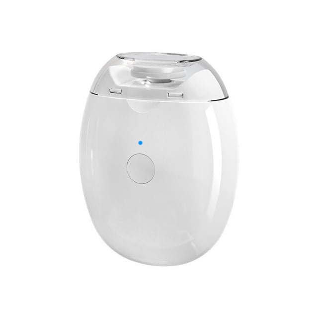Guardurnaity Cortauñas eléctrico blanco totalmente automático para manos y pies, doble filo, cómodo y ligero, batería. Juegos de manicura