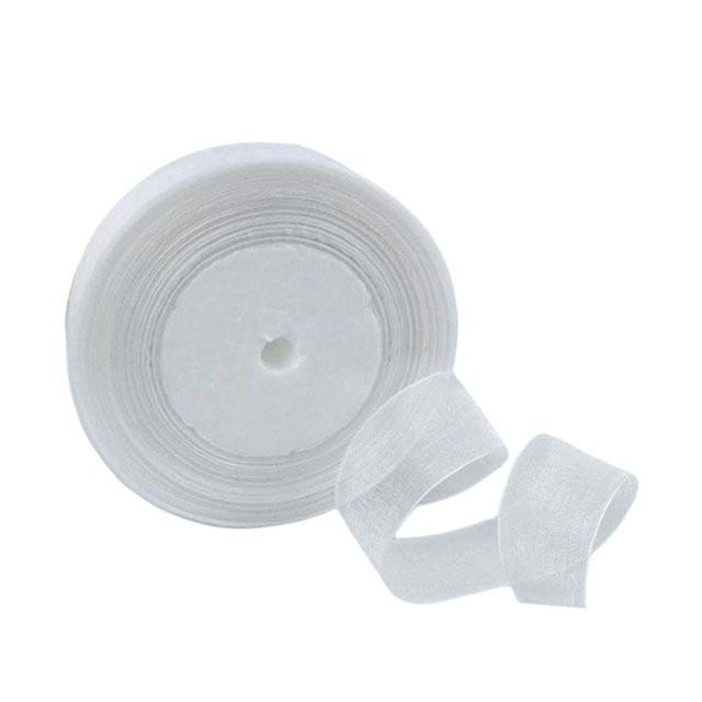 Injueey Paquete de decoraciones de cinta, Material hecho a mano para hacer ropa, accesorios decorativos para manualidades DIY, cintas Artesanía Blanco puro