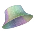 thumbnail image 2 of Bingfone Beautiful Glitter Bucket Hat For Men Women,Packable Reversible Printed Sun Hats,Fisherman Outdoor Travel Hiking Beach Caps, 2 of 9