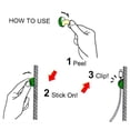 thumbnail image 3 of Clips para sujetacables, elásticos y autoadhesivos I Clips para sujetacables, soporte para cables para gestión de cables, flexible, 3 of 7
