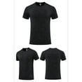 thumbnail image 2 of UVEASISHA Athletic Moisture Wicking Shirts for Men Short Sleeve Quick Dry Workout T-Shirts Outdoor Lightweight Gym Running Tops Breathable Casual Training Shirt Black XL, 2 of 4