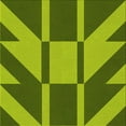 thumbnail image 1 of Ahgly Company Machine Washable Indoor Square Transitional Pistachio Green Area Rugs, 5' Square, 1 of 7