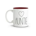 thumbnail image 2 of Auntie Christmas Gifts - Happy Holidays Xmas Coffee Mug - Tea Cup Gifts Aunt Birthday 11oz - Maroon Interior, 2 of 5