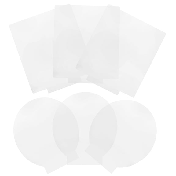 IBASETOY 6pcs Transparent LED Screen Acrylic Light Board for Home Display