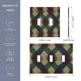thumbnail image 2 of Yayeee Toggle Light Switch Wall Plate 2-Gang 4.56"x4.48" Decorative Outlet Cover, Green Tartan Pattern, 2 of 7