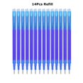 thumbnail image 1 of 0.7mm Magic Erasable Pen Press Gel Pen Set 8 Colors Erasable Refill Rod Gel Ink Stationery Retractable Pens Washable Handle Rod Blue-14pcs-refills, 1 of 6