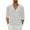White, variant on skpabo Men's Long Sleeve Top Warehouse Mens Solid Color Cotton Linen Shirt Loose Fit Casual V Neck Summer Beach Shirt Comfortable Lightweight Plain Grandad Shirts Tops