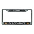 thumbnail image 1 of Chicago Blackhawks Chrome License Plate Frame, 1 of 5