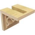 thumbnail image 5 of 4"W x 4"D x 4"H Wide Sheridan Rough Cedar Woodgrain TimberThane Corbel, Primed Tan, 5 of 6