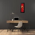 thumbnail image 4 of Poelstra-Holzhaus, Yvonne 10x24 Black Modern Framed Museum Art Print Titled - Red and Close to you, 4 of 5