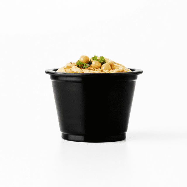 Biocup Insumo Gastronómico Vaso Soufflé Negro 1oz Polipro 100 Piezas