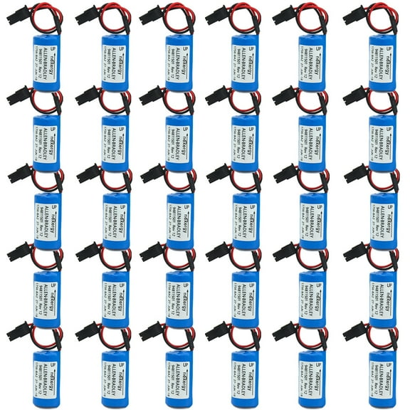 (30-Pack) 1756-BA2 PLC Controller 1800mAh Battery BR2/3A-AB 94811501 Battery for 1756-L61/2/3 CPU Battery