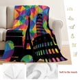 thumbnail image 5 of Eiffel Tower Blanket Soft Cozy Warm Throw Blanket for Couch, Plush Fuzzy Flannel Fleece Blankets for Sofa, Modern Colorful European Architectural Art Bed Blankets Lightweight Gifts for Women, 50"x60", 5 of 9