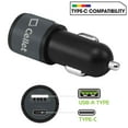 thumbnail image 2 of Cellet Car Charger for Samsung Galaxy S22+ - 10W/2.1A High Powered Dual Port (Type-C and USB-A) Auto Power Adapter - Grey, 2 of 9