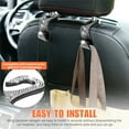 thumbnail image 2 of Universal Car Vehicle Back Seat Headrest Hanger Holder Hook for Bag Purse Cloth Drink Grocery, Set of 4, 2 of 8