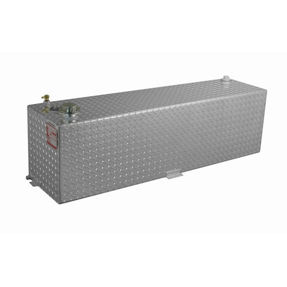 RDS Tanks Liquid Transfer Tank 74736 DOT Approved; Gasoline or Diesel; 50 Gallon Capacity; Rectangle; Diamond Tread; Aluminum