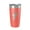 Coral, variant on Waldo Lake Map Tumbler Travel Mug Insulated Laser Engraved Coffee Cup Oregon 20 oz Orange
