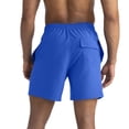 thumbnail image 3 of Qulqfy Mens Casual Shorts Big & Tall Blue Quick Dry Outdoor Summer Shorts Elastic Waist Eyelet Shorts for Men L, 3 of 3