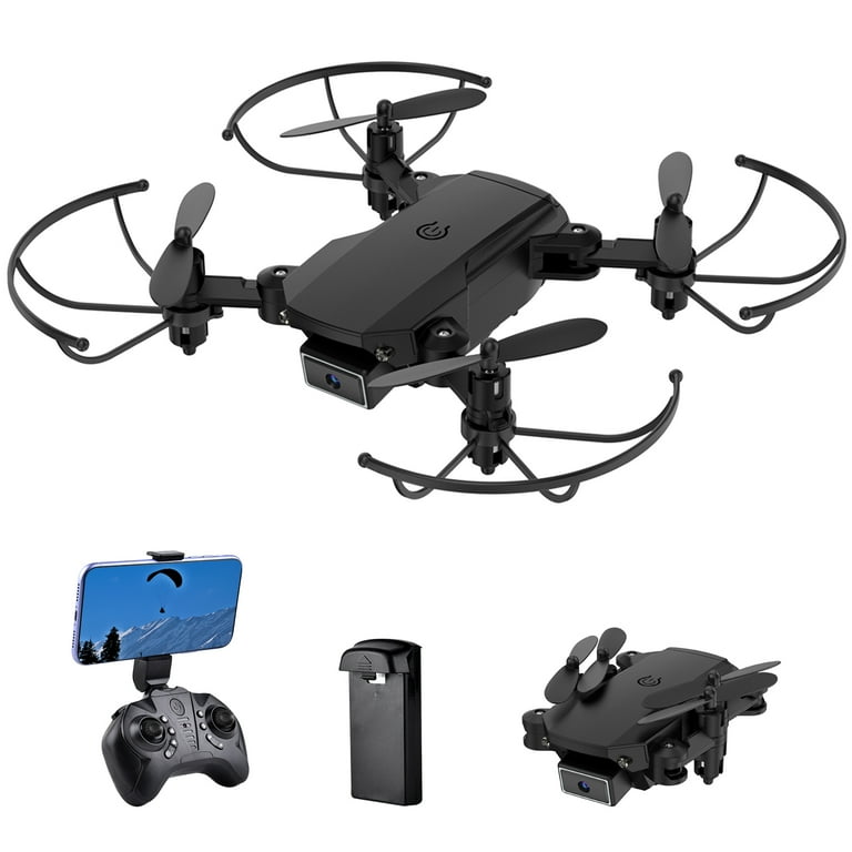 ALLCACA S66 Mini RC Drone for Kids Folding Quadcopter Remote Drone On Clearance with 4K Dual Cameras Neutral Tote Bag Paper Box Black