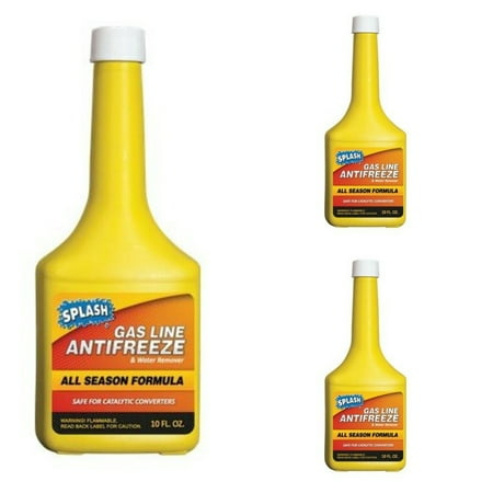 Splash Gas Line Antifreeze & Water Remover - 10oz - Pack of 3 + FREE SHIPPING!