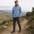 thumbnail image 2 of Youthup Men's Half-Zip Hooded Quick-Dry Wind-Resistant Nylon Blend Jacket for Outdoor Training & Urban Sports (24-35 Years, Spring/Fall), 2 of 10
