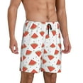 thumbnail image 5 of KLL Hand Drawn Watermelon for Men's 1-Pack Shorts,Sleep Pajama Shorts for Men Soft Pj Shorts Men's Pajama Bottoms Sleepwear -X-Large, 5 of 7