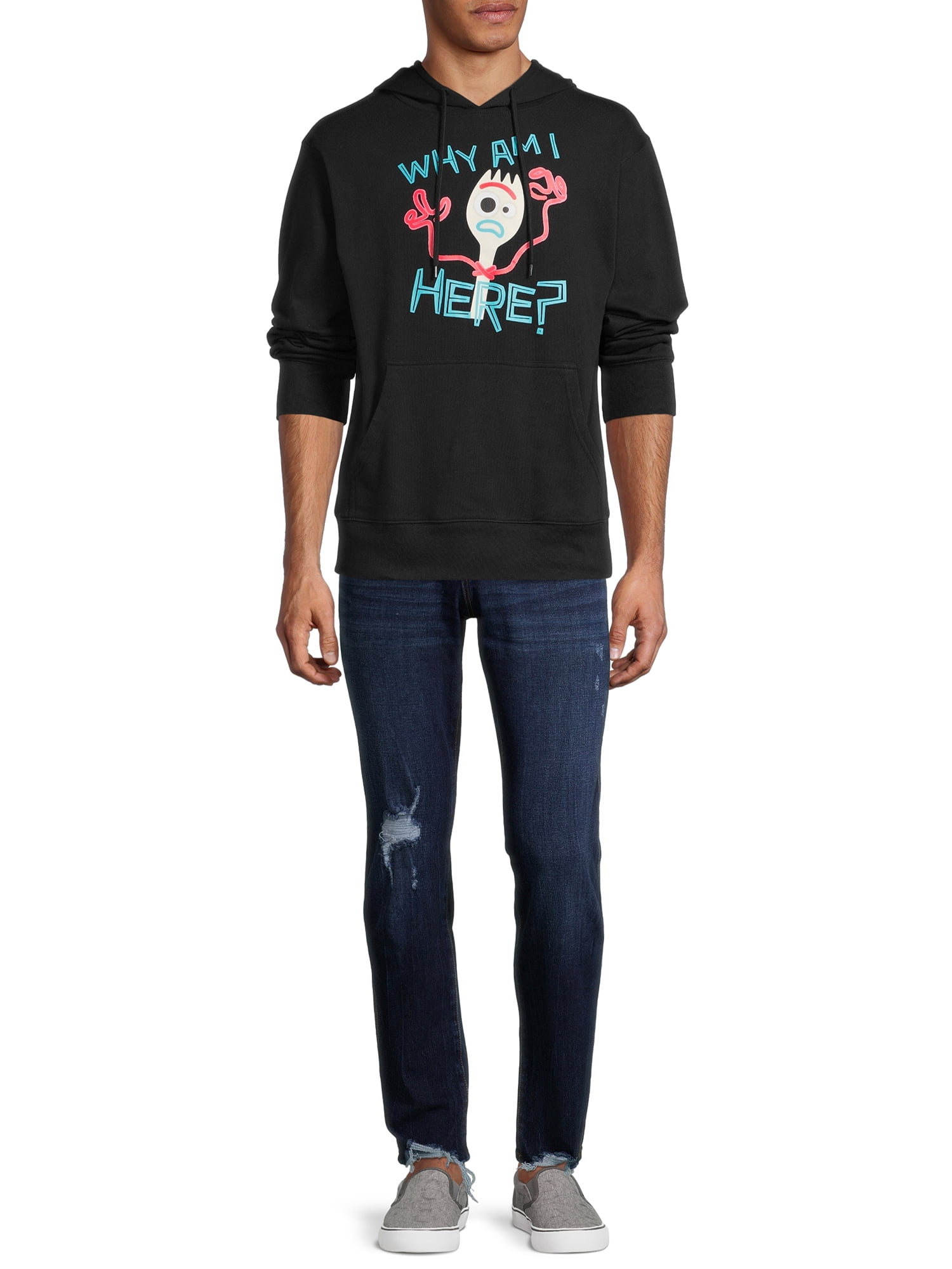 Disney Toy Story Forkie Mens & Big Mens Why Am I Here Hoodie Sweatshirt, Size S-3XL
