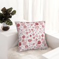 thumbnail image 6 of Yiaed Flower Leaves Print Pillow Covers Super Soft Decorative Square Throw Pillow Covers Case Cushion Covers for Sofa Couch Bedroom Car Decor（No pillow core）-12"x12", 6 of 7