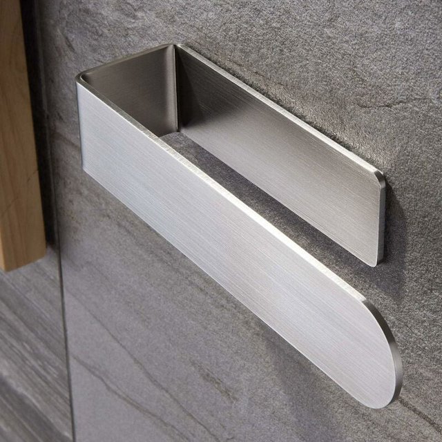 Rodillo de papel higiénico Soporte de papel higiénico autoadhesivo Toallero 304 Accesorios de baño de acero inoxidable cepillado Juego de 1-