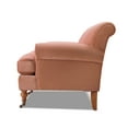 thumbnail image 5 of Jennifer Taylor Home Alana 88" Lawson Living Room Three-Cushion Tightback Sofa Couch with Metal Casters, Peach Orange, 5 of 7