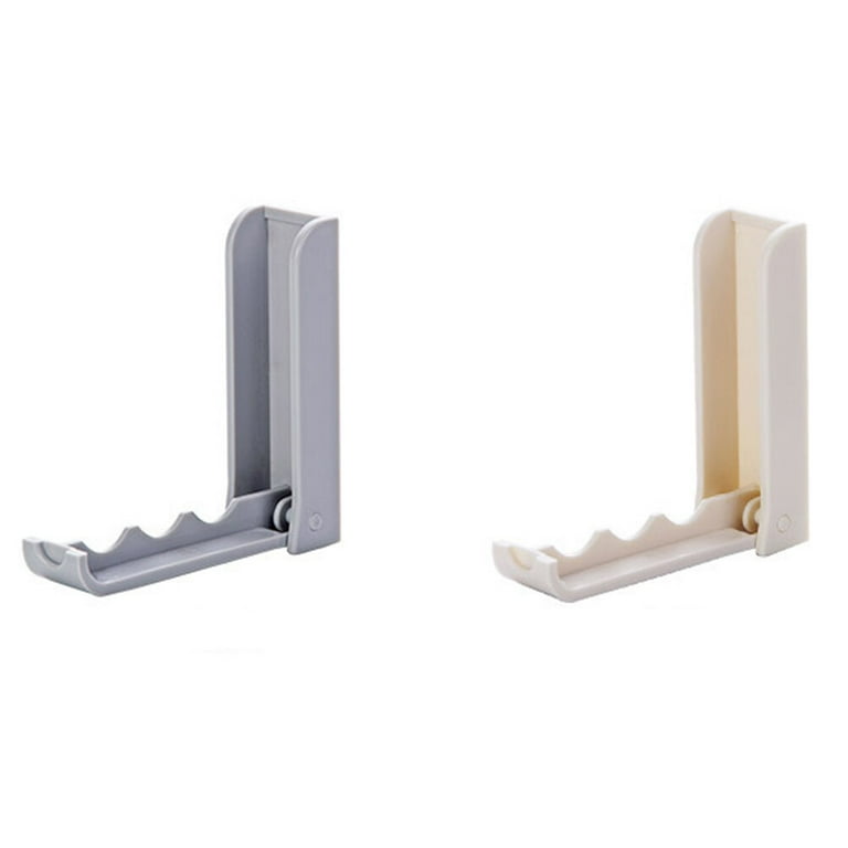 2pcs Folding Hooks Adhesive No Drilling Wall Door Hangers Hooks for Coat Towel Hat Bags Grey and Beige Walmart