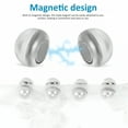 thumbnail image 4 of VANIDO 10 Pairs Wedding Veil Weights Dress Weights Hijab Magnet Scarf Pin Clothes Brooch Magnetic Pins Magnets Closure, 4 of 7