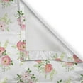 thumbnail image 6 of Ambesonne Nostalgic Valance & Curtain, Magnolia Fresh Buds, 55"x36", Green Pink Off White, 6 of 7