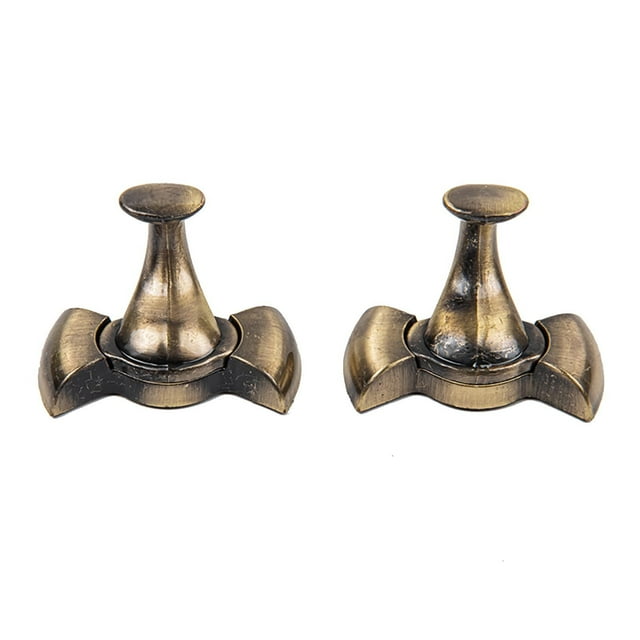 Birdeem Curtain Tie Backs,2 Pcs Alloy Curtain Holdbacks Back Hooks Wall Mounted Coat Hanger Set