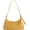 Yellow, variant on Elegant Women Suede Top Handle Bag Slouchy Crossbody Shoulder Purse Chocolate Brown Hobo Fall Fashion Handbag