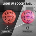 thumbnail image 2 of Light Up Soccer Ball Size 5, Glow in The Dark Soccer Ball Luminous Soccer Balls for Day&Night Games and Training Gifts for Men Youth and Adult Night Games, 2 of 6
