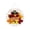d, variant on Thanksgiving Turkey Pumpkin Hanging Decoration, Printed Textile-Style Ornament with Colorful Tail Feathers and Pilgrim Hat for Door, Wall, Party, and Fall Home Displays