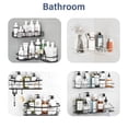 thumbnail image 5 of 8 Pack Shower Caddy Adhesive Hooks Replacement,Strong sticker Hooks for Bathroom Shower Caddy Corner Shelf basket Soap Dish hanging Hooks,No Drilling Shower Kitchen Accessories (Double Hook), 5 of 6