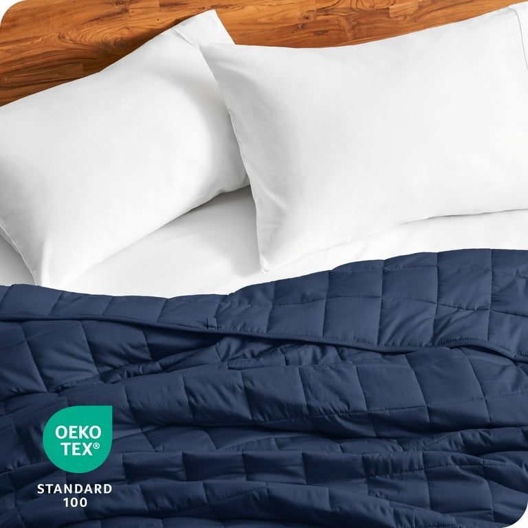 Bare Home 10 lb Weighted Blanket for Kids, Twin Size, Dark Blue photo 7