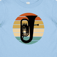 thumbnail image 4 of Inktastic Tuba Music Retro Sunset Silhouette Boys or Girls Baby T-Shirt, 4 of 5