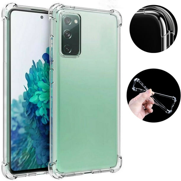Para Galaxy S20 Fe 5G Funda Protectora Flexible De Tpu Transparente A Prueba De Golpes