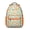 Orange-30, variant on Cute Baby Dinosaur and Floral Print Backpack – Watercolor Dino Pattern Schoolbag with Abstract Nature Background