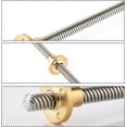 thumbnail image 4 of Jinsinto 3D Printer Accessories, T8 Trapezoidal Threaded Pin Lead Screw + T8 Nut, 2mm Pitch, 8mm Screw Thread, Stainless Steel, for Stepper Motor(100mm), 4 of 5