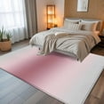 thumbnail image 5 of Light Pink Grey Ombre 8x10 Area Rugs, Modern Abstract Art Gradient Non-Skid Rubber Backing Large Rectangle Rugs - Living Room Bedroom Home Office, Indoor Floor Mat Carpets Washable Rug, 5 of 9