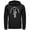 Black, variant on Men's CHIN UP Halloween Creepin' Real Skeleton Pull Over Hoodie Black 3X Large