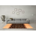 thumbnail image 3 of Ahgly Company Indoor Rectangle Abstract Orange Modern Area Rugs, 8' x 12', 3 of 4