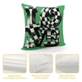 thumbnail image 4 of Pillow Covers , Green Love Truck Shamrocks Farmhouse Throw Pillowcases for Home Sofa Couch Cushion Decoration, 4 of 5