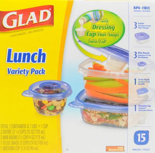 Glad Food Storage Containers, Variety Pack, 18 Ct 